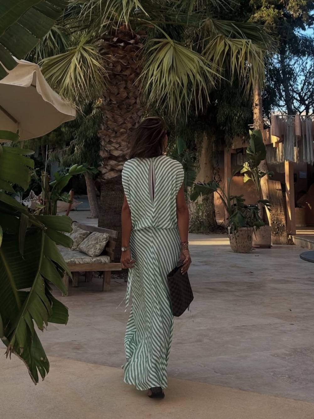 Zara Mint and White Striped Maxi Dress - Picture 3 of 14